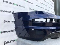 Audi Sq7 4m0 2016-2019 Rear Bumper In Blue With Difuser 6 X Pdc Genuine [a722]