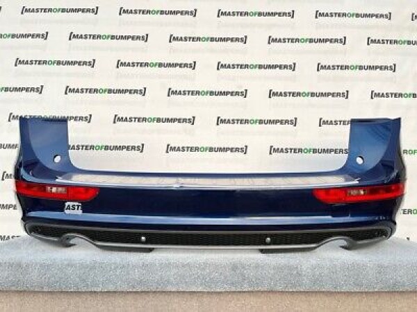 Audi Q5 S Line 2009-2015 Rear Bumper In Blue With Difuser Genuine [a817]