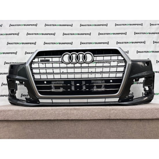 Audi Q7 S Line Sq7 4m 2016-2019 Front Bumper 4 Pdc + Jets Genuine [a652]