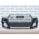 Audi Q7 S Line Sq7 4m Suv 2016-2019 Front Bumper 4 Pdc + Jets Genuine [a663]