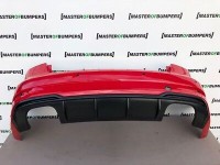 Audi S3 Saloon Cabrio 2016-2019 Rear Bumper In Red With Difuser [a884]