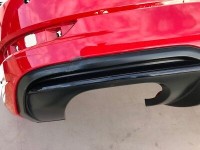 Audi S3 Saloon Cabrio 2016-2019 Rear Bumper In Red With Difuser [a884]