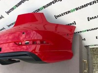 Audi S3 Saloon Cabrio 2016-2019 Rear Bumper In Red With Difuser [a884]