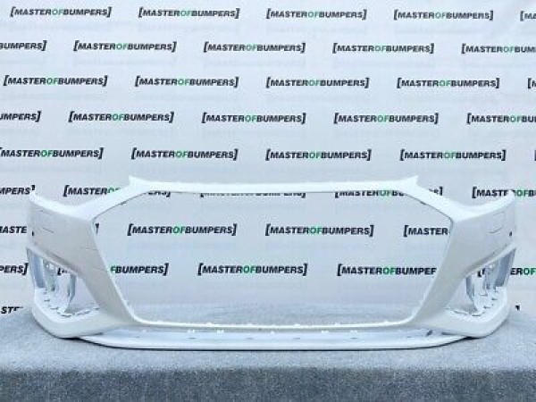 Audi A4 Sport Line B9 Face Lifting 2019-2022 Front Bumper White Genuine [a550]