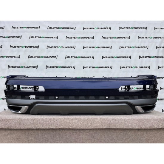 Audi Q7 S Line 44 55 Tfsi Lift 2019-2023 Rear Bumper Blue 6 Pdc Genuine [a592]