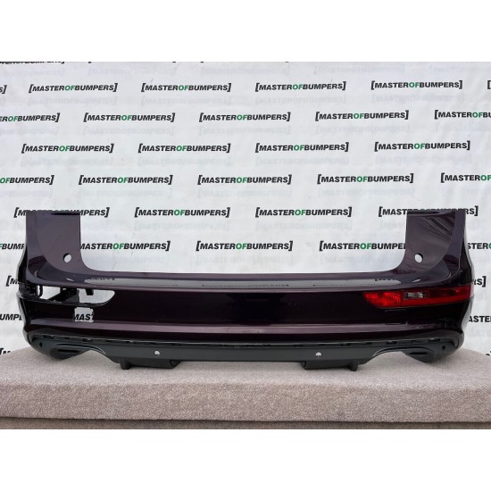 Audi Sq5 S Line Tfsi Lift 2012-2015 Rear Bumper Diffuser 4 Pdc Genuine [a649]