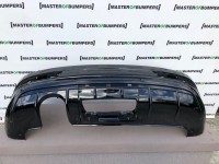 Audi Q3rs Q3 Rs 2011-2014 Rear Bumper With Difusor In Black Genuine [a835]