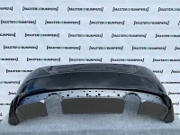 Audi Tt S Line 2016-2019 Rear Bumper In Black With Difuser Genuine [a468]