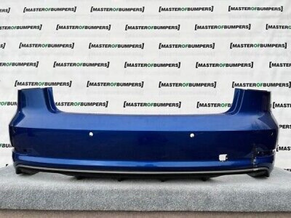 Audi S3 Saloon Cabrio 2013-2015 Rear Bumper W/difuser 4 Pdc Genuine [a864]