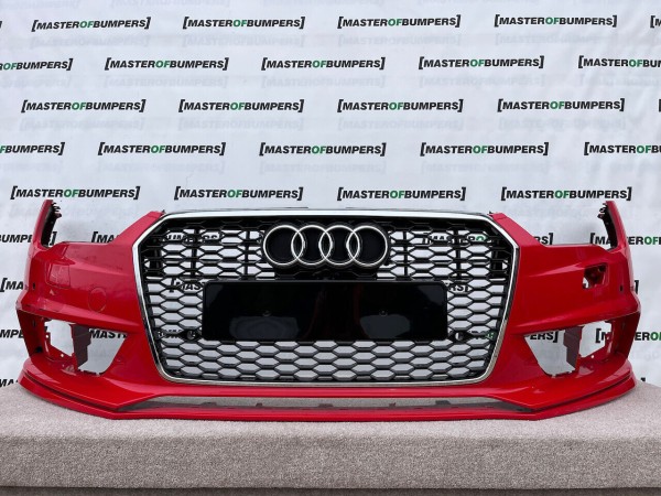 Audi A7 S Line Face Lift 2015-2018 Front Bumper Red 4 Pdc + Grill Genuine [a269]