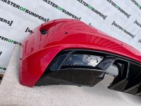 Audi Tt S Line Tts Face Lift 2019-2022 Rear Bumper Red 4 Pdc Genuine [a328]