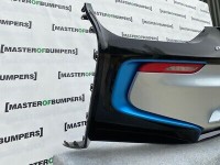 BMW I8 Hybrid 2014-2020 Rear Bumper In Black/blue Genuine [B274]