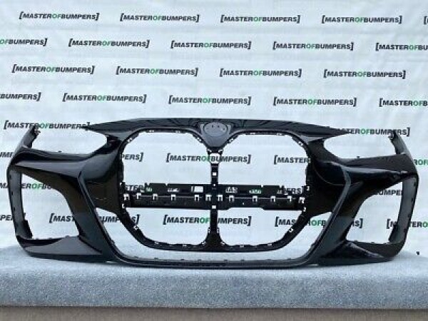 BMW 4 Serie M Sport G22 G23 2020-on Front Bumper In Black 6 X Pdc Genuine [B557]