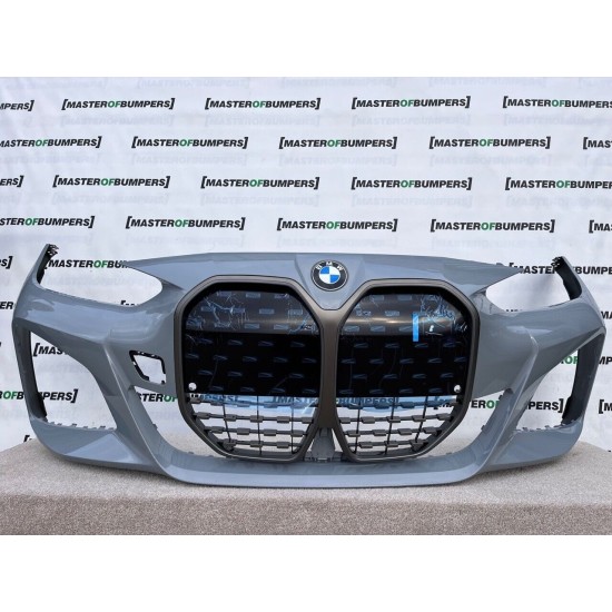 BMW I4 M Sport Gran Coupe G26 2020-on Front Bumper Grey + Grill Genuine [B243]