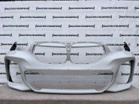 BMW X1 F48 Lci M Sport 2020-on Front Bumper White 6 Pdc Genuine [B258]