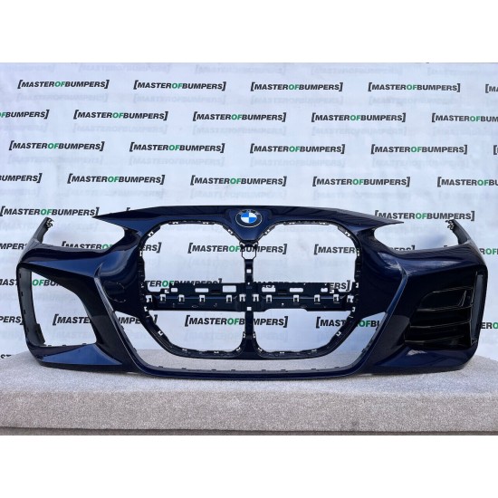 BMW 4 Serie M Sport G22 G23 2020-on Front Bumper Blue 6 Pdc Genuine [B638]