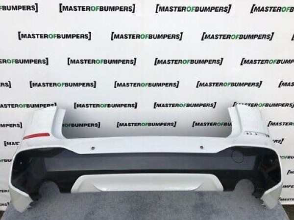 BMW X1 M Sport F48 2014-2018 Rear Bumper In White Genuine [B669]