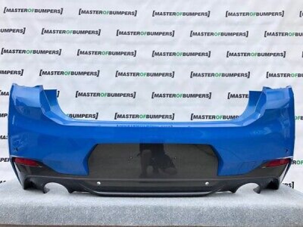 BMW X2 M Sport F39 2018-on Rear Bumper In Blue 4 X Pdc Genuine [B338]