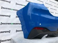 BMW X2 M Sport F39 2018-on Rear Bumper In Blue 4 X Pdc Genuine [B338]