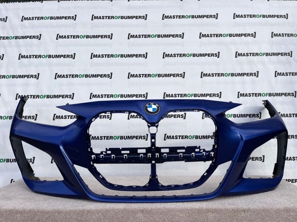 BMW 4 Serie M Sport G22 G23 2020-on Front Bumper Blue 6 Pdc Genuine [B163]