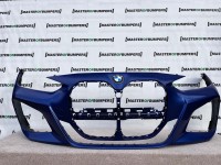 BMW 4 Serie M Sport G22 G23 2020-on Front Bumper Blue 6 Pdc Genuine [B163]