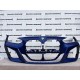 BMW 4 Serie M Sport G22 G23 2020-on Front Bumper Blue 6 Pdc Genuine [B163]