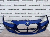 BMW 4 Serie M Sport G22 G23 2020-on Front Bumper Blue 6 Pdc Genuine [B163]