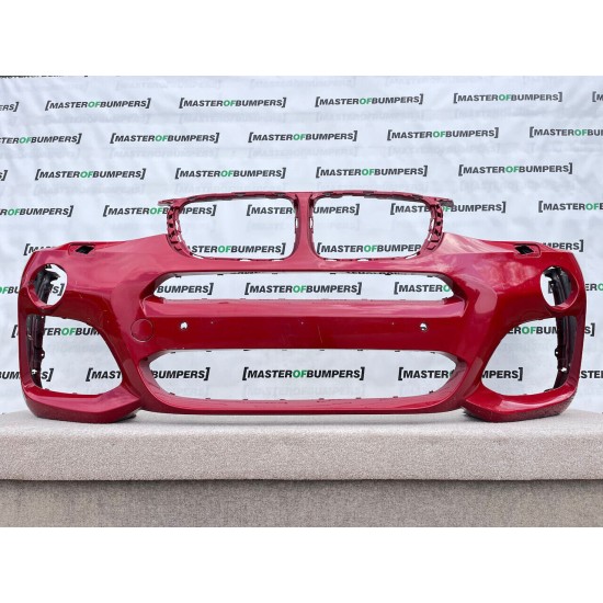 BMW X3 X4 M Sport F25 Lci 2014-2017 Front Bumper 4 Pdc + Jets Genuine [B327]