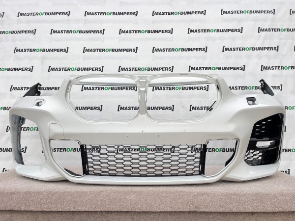 BMW X1 F48 Lci M Sport 2019-2022 Front Bumper White 4 Pdc + Jets Genuine [B321]