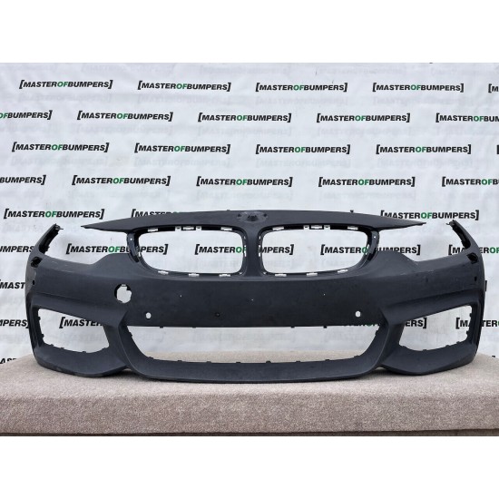 BMW 4 Series M Sport F32 F33 F36 2014-19 Front Bumper 4 Pdc +jets Genuine [B768]