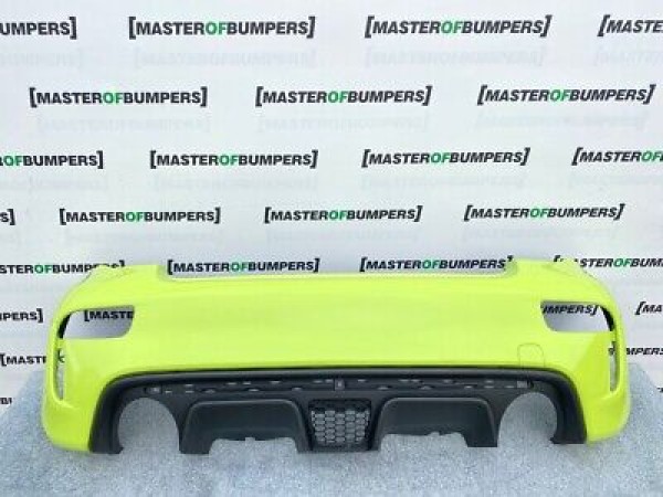 Fiat 500 Abarth 595 Face Lifting 2016-2020 Rear Bumper In Green Genuine [f771]