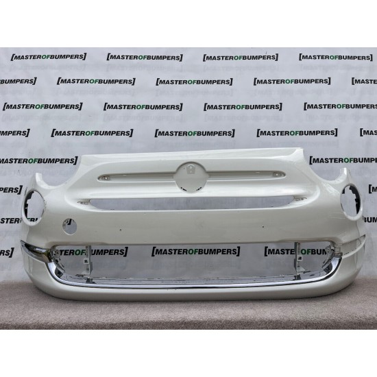 Fiat 500 Lounge Se Lift 2015-2020 Front Bumper White Genuine [f454]