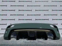 Fiat 500 Abarth 595 2016-2020 Rear Bumper In Khaki/gree + Difuser Genuine [f589]