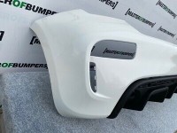 Fiat 500 Abarth 595 Face Lifting 2016-2020 Rear Bumper In White Genuine [f770]