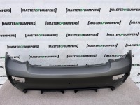 Fiat 500 Abarth 595 2016-2022 Rear Bumper Grey + Difuser Pdc Genuine [f511]