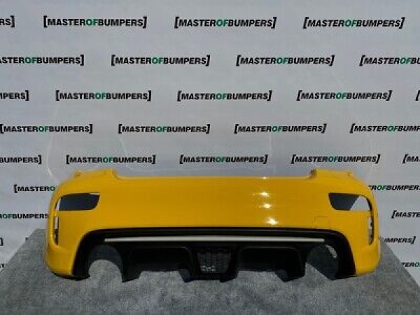 Fiat 500 Abarth 595 2016-2020 Rear Bumper In Yellow + Difuser Genuine [f590]