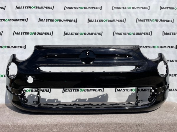 Fiat 500 Lounge Se Face Lifting 2016-2021 Front Bumper Black Genuine [f420]