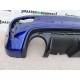 Fiat 500 Abarth 595 2016-2022 Rear Bumper Blue + Difuser No Pdc Genuine [f512]