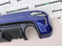 Fiat 500 Abarth 595 2016-2022 Rear Bumper Blue + Difuser No Pdc Genuine [f512]