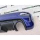 Fiat 500 Abarth 595 2016-2022 Rear Bumper Blue + Difuser No Pdc Genuine [f512]