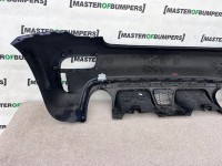 Fiat 500 Abarth 595 2016-2022 Rear Bumper Blue + Difuser No Pdc Genuine [f512]