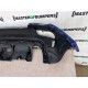 Fiat 500 Abarth 595 2016-2022 Rear Bumper Blue + Difuser No Pdc Genuine [f512]