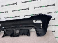 Fiat 500 Abarth 595 2016-2022 Rear Bumper Blue + Difuser No Pdc Genuine [f512]