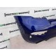 Fiat 500 Abarth 595 2016-2022 Rear Bumper Blue + Difuser No Pdc Genuine [f512]