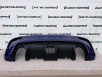 Fiat 500 Abarth 595 2016-2022 Rear Bumper Blue + Difuser No Pdc Genuine [f512]