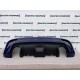 Fiat 500 Abarth 595 2016-2022 Rear Bumper Blue + Difuser No Pdc Genuine [f512]