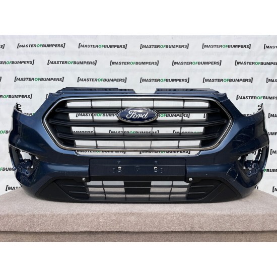 Ford Transit Custom Trend 2018-2022 Front Bumper Blue 4 Pdc Genuine [f471]