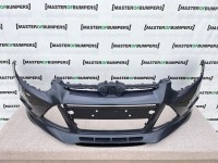 Ford Focus Zetec S Titanium S 2011-2014 Front Bumper Grey 6 Pdc Genuine [f130]