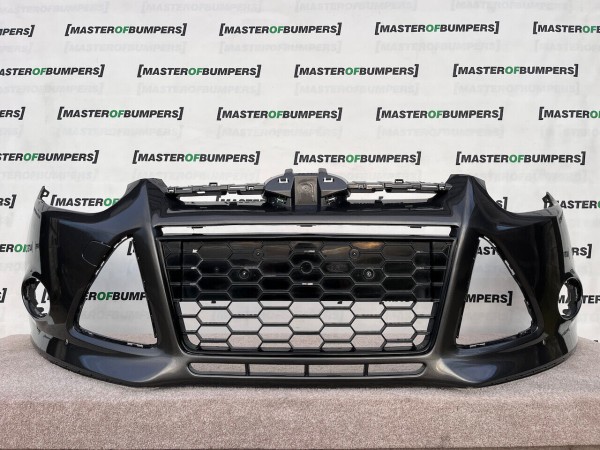 Ford Focus Zetec S Titanium S 2011-2014 Front Bumper Grey No Pdc Genuine [f371]