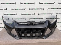 Ford Focus Zetec S Titanium S 2011-2014 Front Bumper Grey No Pdc Genuine [f371]